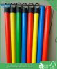 120x2.2 PVC wooden broom stick wooden handle with Italian screw and short plastic cap