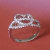 super shiny CZ ring for wedding and engagement or anniversary