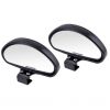 2pcs Universal Car Blind Spot Rear Side Wide Angle View Mirror Vehicle Suv Truck Motorcycle