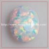 factory price 6mm oval cabochon  white synthetic opal