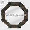 Octagonal Wall Mirror Wood hexagonal Mirror Square Mirrors Wooden Frame Mirrors