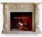 eige Marble Fireplace Hearth / Sculptured Handcarved Fireplace Mantel