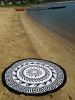 100% Velour Cotton Round Beach Towel