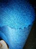 Wool/Poly, Blended, Antistatic Woven Fabric, Blue Yarn Dyed, Herringbong Stylle