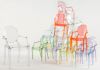 transparent ghost chair, clear plastic chair, distributor dining chair