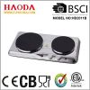 Electrical hot plate with 1 burner or 2 burner