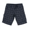 Regular Fit Cargo Short - Navy Check