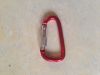 D shaped lock catch carabiner keychain Quick button keycahin