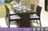 5 PCS outdoor rattan dining table