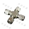 stainless steel ferrule type male thread cross