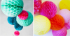 Handmade Birthday Party Favors Tissue Paper Honey comb Flower Balls for Decorations