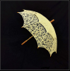 Handmade Western Style Lace Sun Umbrella  Light Yellow