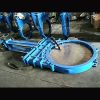 DN1000 PN10 DIN non-rising stem ductile iron GGG40 GJS400-15 knife gate valve one piece body structure EPDM NBR Viton seat bi-directional