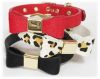 premium dog collar made of calf