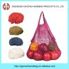 Wholesale eco friendly reusable pastel grocery cotton string shopping bag