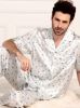 Printed Silk Pajamas for Men