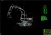 Small Excavator Blueprint drawing