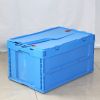 Standard Sizes Fodable Plastic Tote Boxes with Lids Collapsable Design