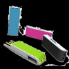 Colorful plastic USB disk on key