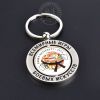 Promotional Metal Rotatable Key Chain with Print Logo