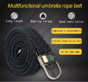 New Fashion Man Tactics Emergency 550 paracord  belt -survival kit with compass, fish tool