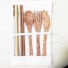 Vietnam Wooden Cutlery Travel set with carrying bag