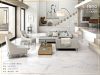 SNOWFLAKE WHITE POLISH PORCELAIN TILE 500X1500MM MARBLE DESIGN