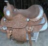 Western show saddle