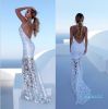 Fashion-Open Back Zipper Sexy Irregular Dress Summer Hollow Lace Patchwork Slim Dress For Party Hot Sale Sleeveless Sundress White Color