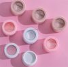 Plastic Empty Round Eyeshadow Case Lip Scrub Container