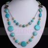 TURQUOISE Gemstone Beads Necklace