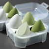 2021 New Private Label Super Soft High Quality Latex Free Cosmetic Puff Make Up Makeup Sponge Set Case Beauty Profession