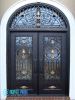 Wrought iron entry doors, double doors