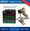 Digital Length Meter Counter Length Feet Counter Single Measuring Wheel Yard Counter with Control Function 0-999999