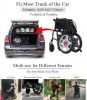 Battery Charger Climbing Dual Motor Foldable Car Trunk Electric Automatic Wheelchair for Disabled People