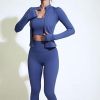 Wholesale Fitness Clothes For Gym Wear Women Sets 3 Pieces Yoga Jackets Workout Leggings Sports Bras Top Sportswear Set