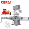 KEFAI fully  Automatic liquid 2/4/6/8 head pet glass bottle filling and capping labeling machine beverages oil filling machine liquid