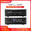 Sale J4125 Dual DDR4 Type C 2 LAN 2 HDMI 2 COM 4K Mini PC Fanless