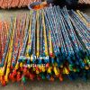 Wooden broom stick flower pvc coated