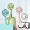 cheap price New Arrivals USB Rechargeable Portable Pocket Table Fan With Phone Holder For Outdoor Mini Fan Hand Held Handheld Fan