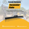 Mini Excavator rake