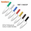 commercial kitchen knife cook chef knives foodservice dining knife color coded handles