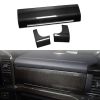 Jogon 3pcs Carbon Fiber Console Co-pilot Panel Trim For Ford F150 F-15