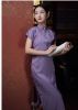 Elegant Purple Traditional Cheongsam