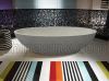 White Limestone Oval Bathtub