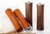 natural wooden mini power bank