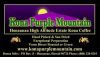 Certified Organic 100% Pure Kona Purple Mountain Coffee