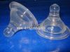 Wide neck soft silicone feeding nipple/baby nipple