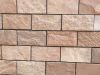 Pink and brown combination sandstone Mushroom stone for exterior wall cladding