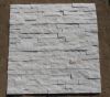 White cultured stone wall tile quartzite natural stone panel